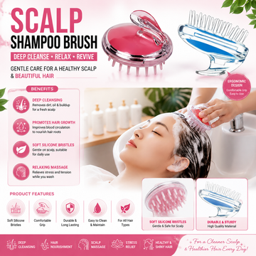 Hair Wash Brush &amp; Scalp Massage Comb – Deep Cleansing &amp; Relaxing Hair Care Tool